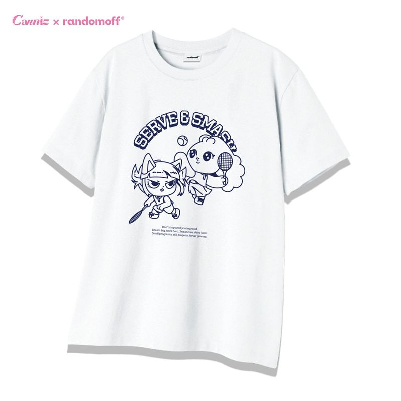 RANDOMOFF（ランダムオフ）の「[ROF X CANNIZ] SERVE&SMASH T-SHIRT [4COLOR]（Tops）」
