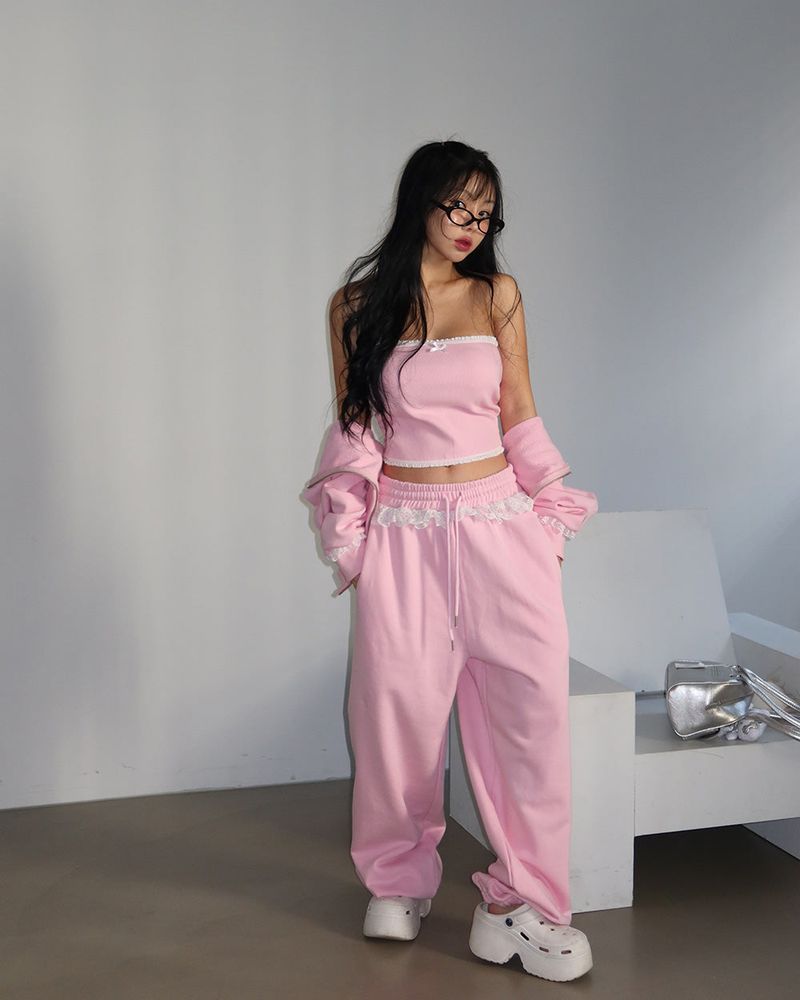 Levit Frill Lace Jogger Pants