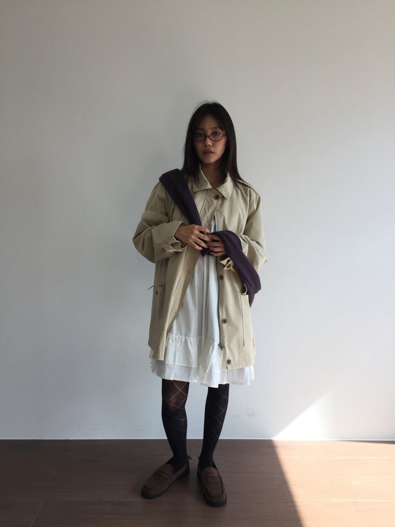 Liam Solid Half Coat (3color)