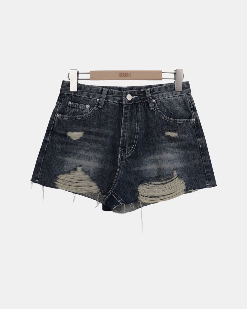Ssoltin Distressed Denim Shorts