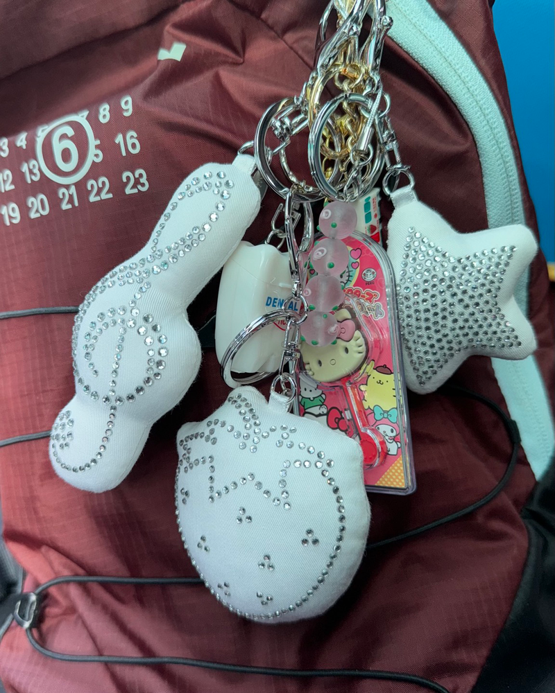 [MADE] Twinkle cushion keyring - treble[G] clef