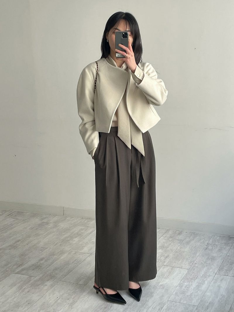 Barrier Balloon No Collar Short Jacket