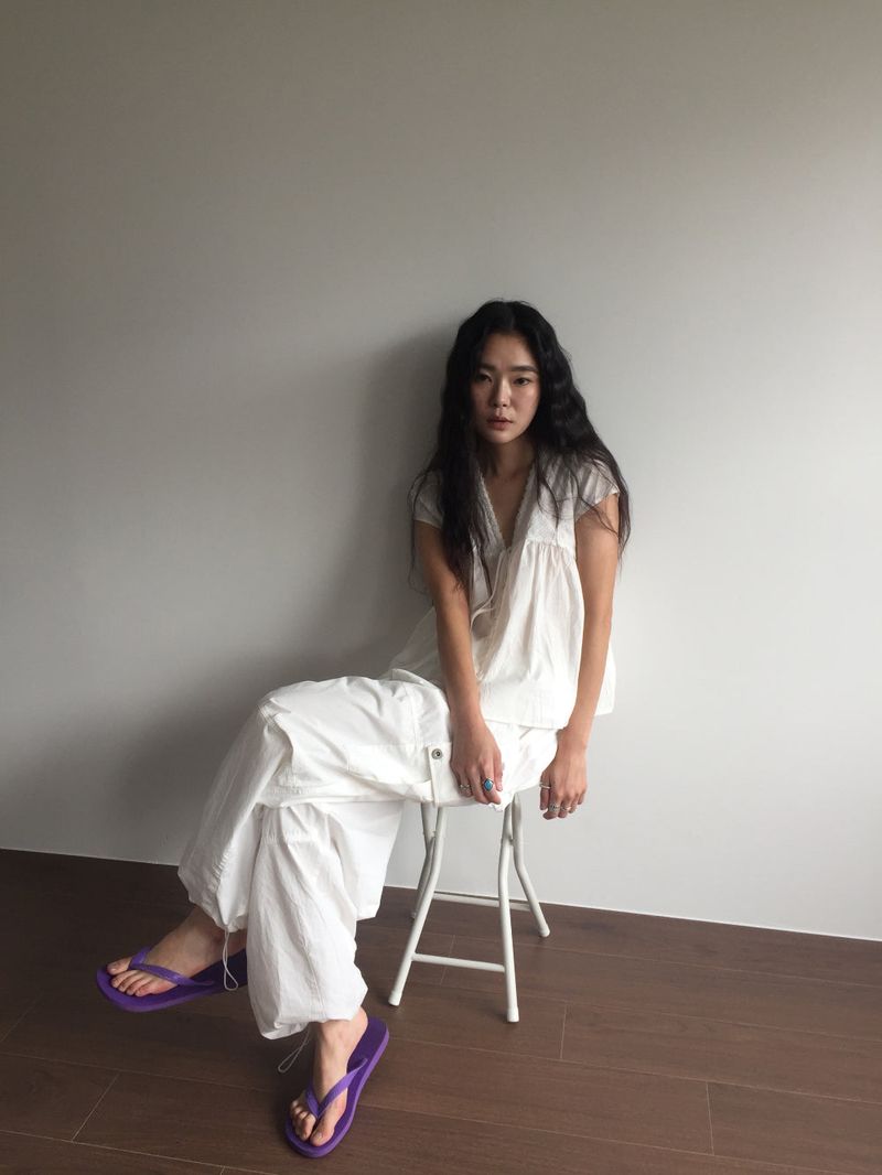 Peep Wide Cargo Pants (3color)