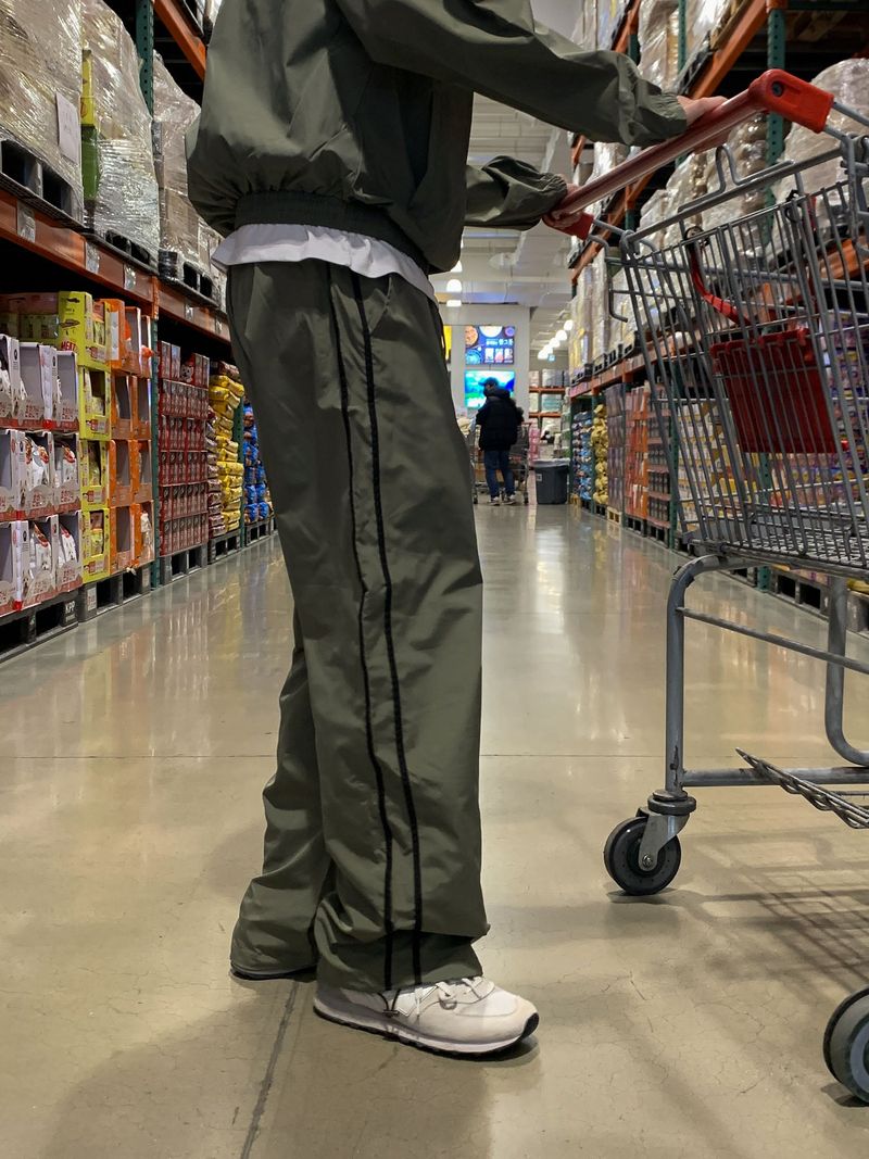 End nylon track pants