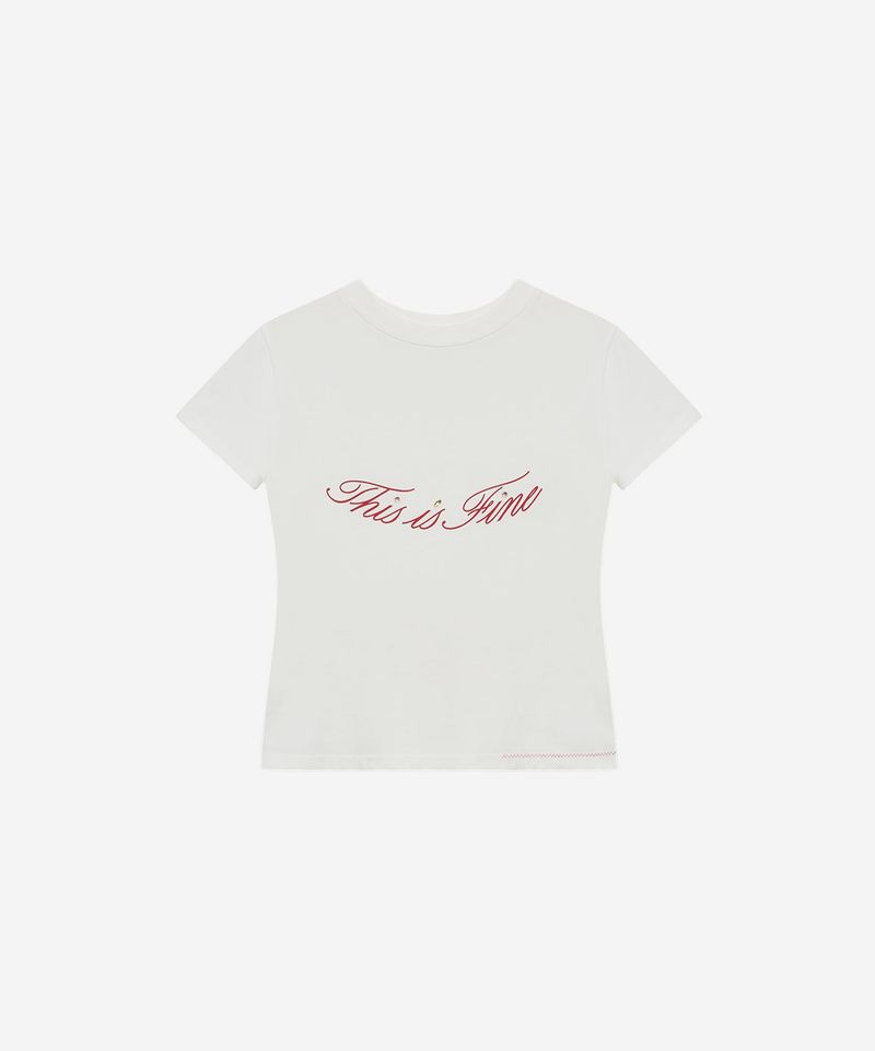 Cropped Signature Tee