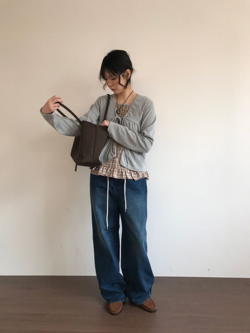 Haven Frill Check Blouse (2color)