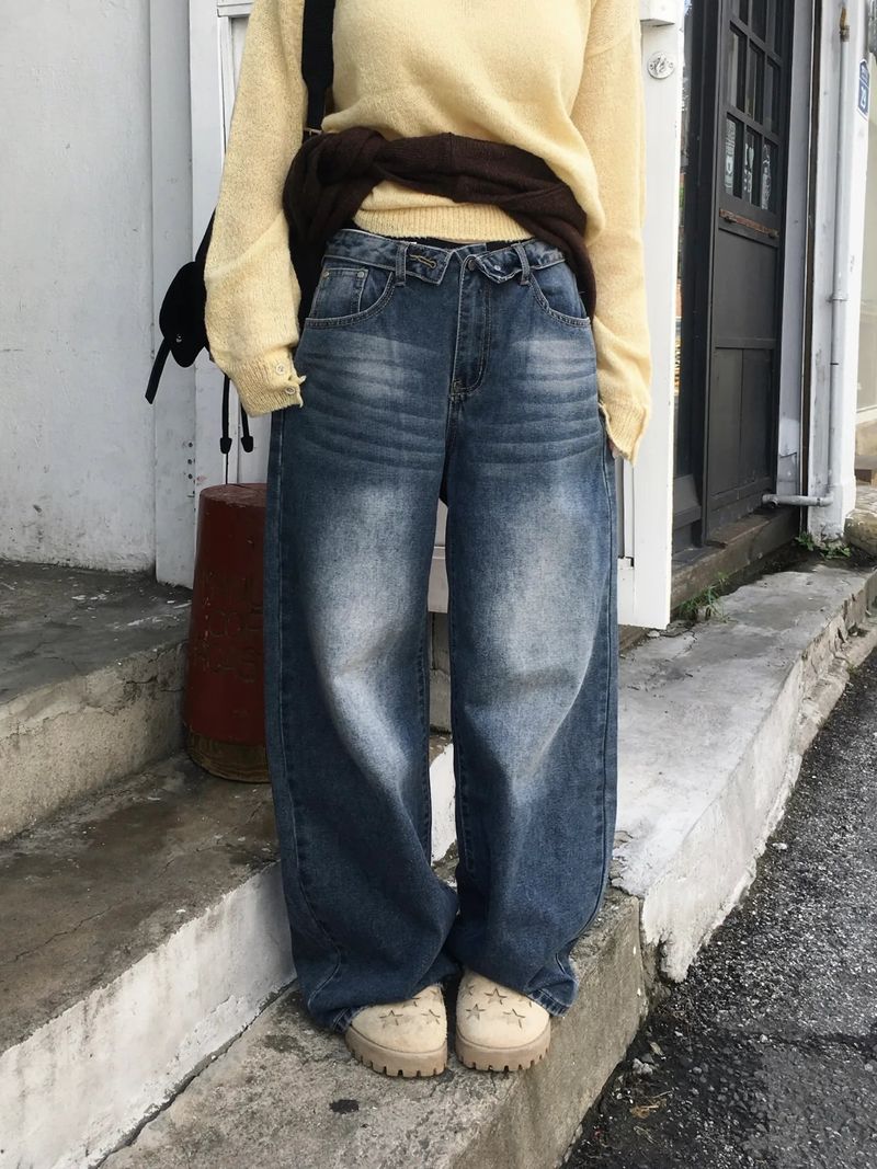 RITCORE（リットコア）の「プラムフォールディングワイドデニムパンツ(2c)（パンツ）」
