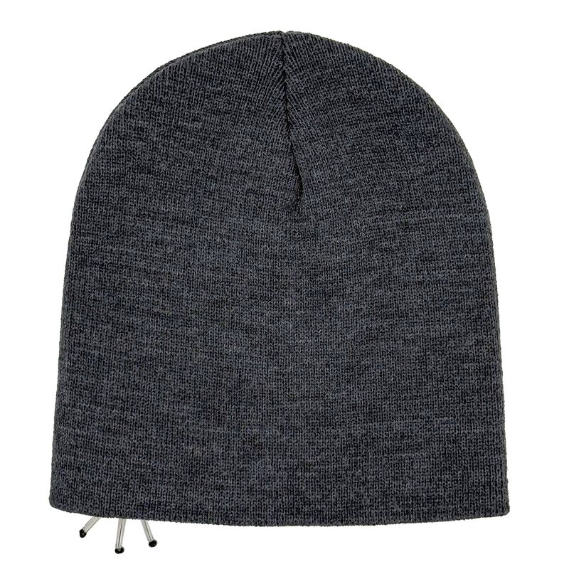 Drop Spangles Knit Beanie [Grey]