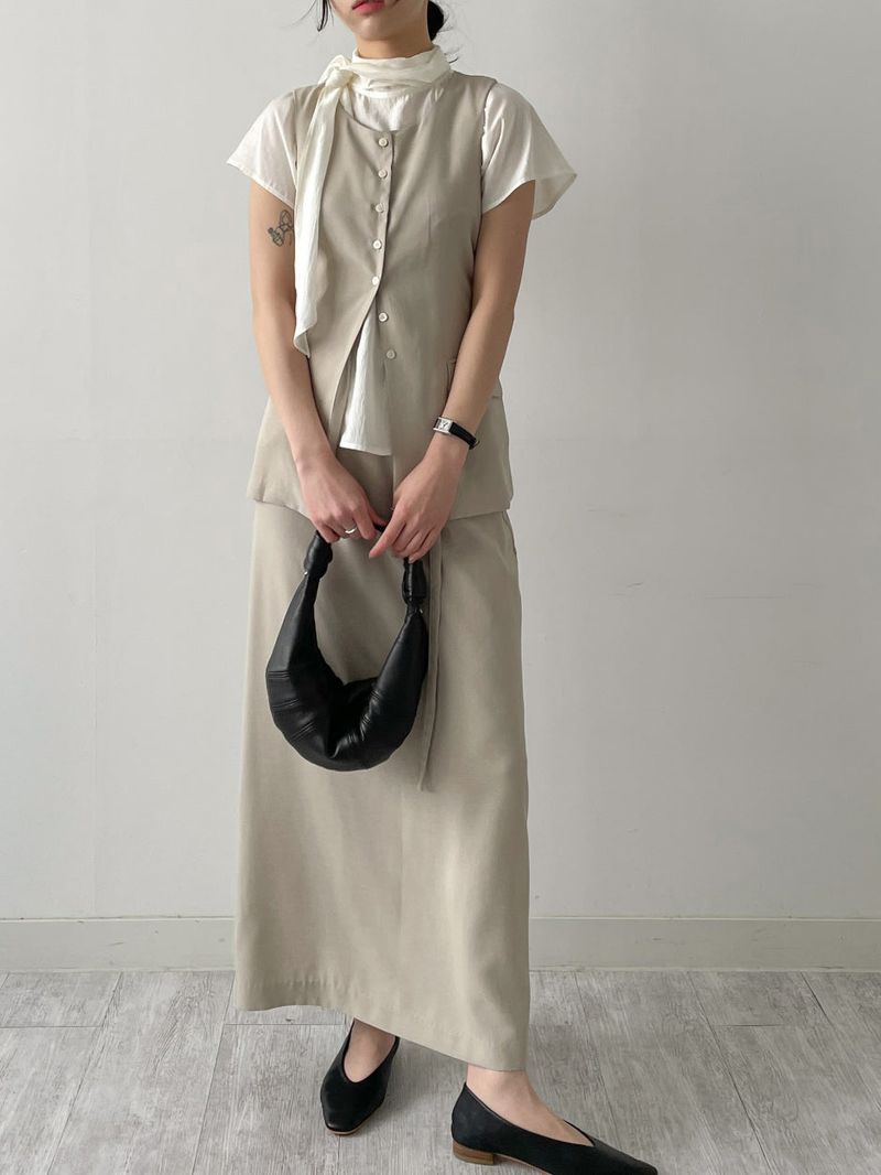 Momento Linen Long Skirt
