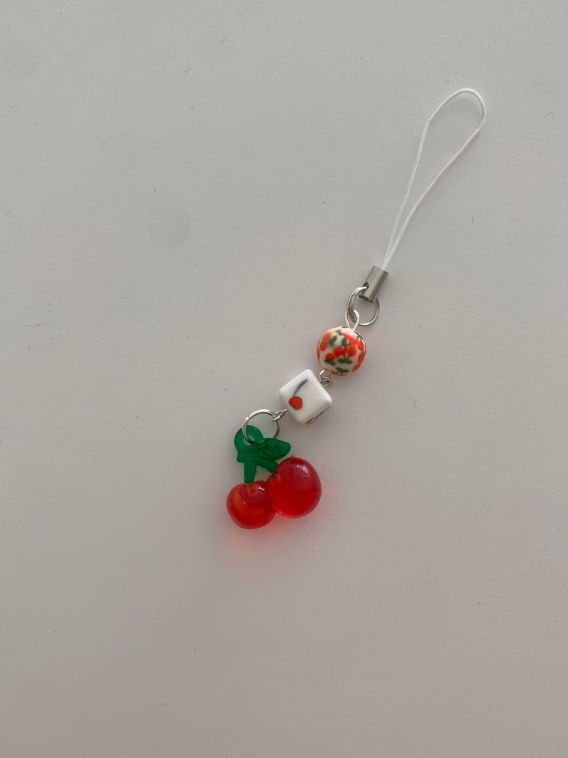 secondboutique（セカンドブティック）の「[Keyring] フルーツキーリング_チェリー（スマホグッズ/小物）」