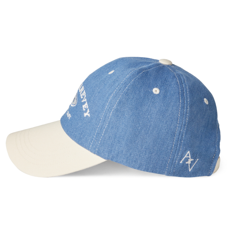 LE AREVEY ARCHIVE BALLCAP DENIM/IVORY