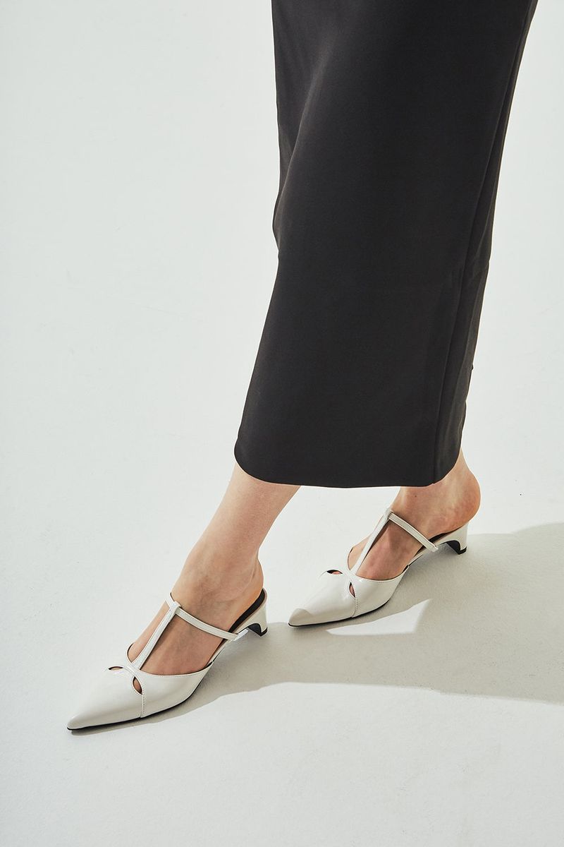 LIZ CUT-OUT STILETTO HEEL_3COLORS