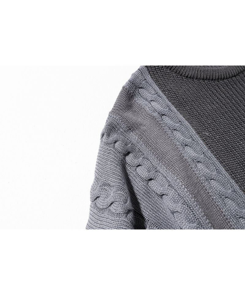 MULTIPLE INCISON CABLE KNIT MFONT002