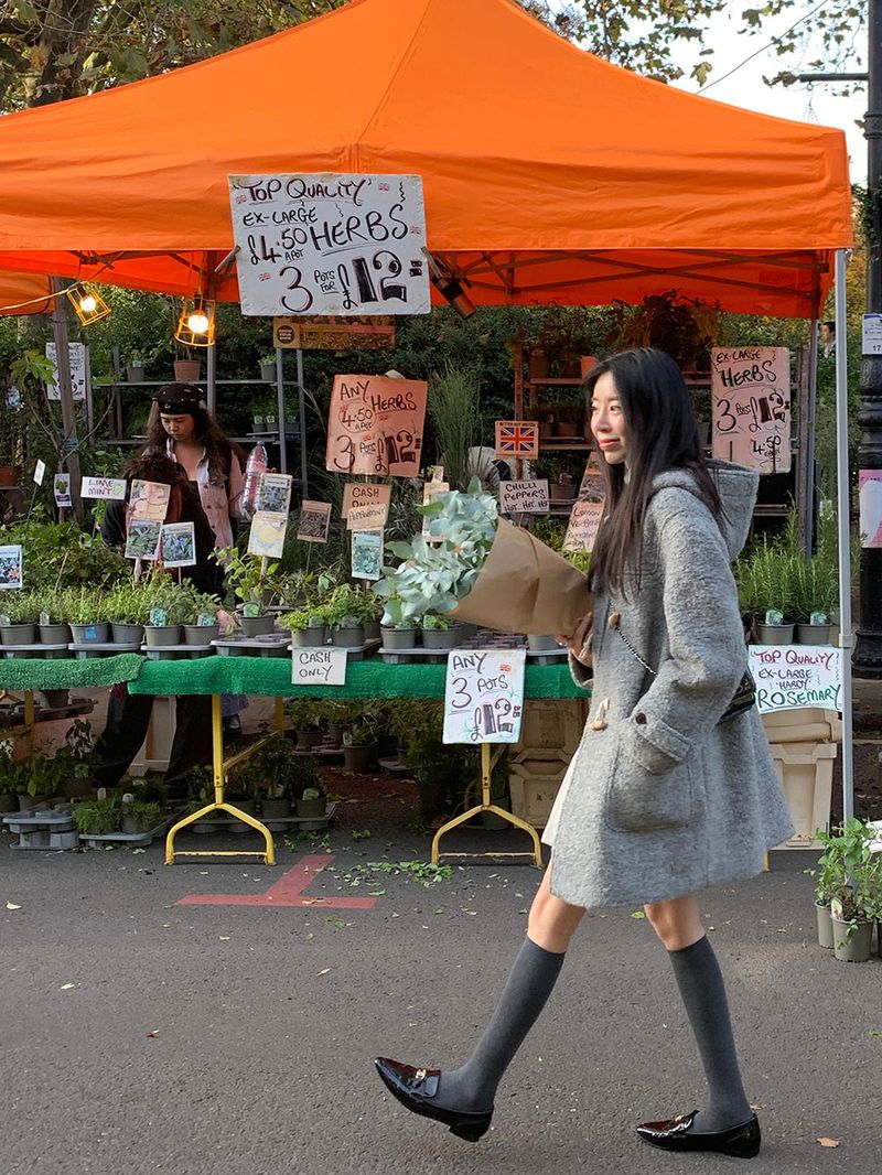 [MADE] Toit wool alpaca handmade toggle hood coat