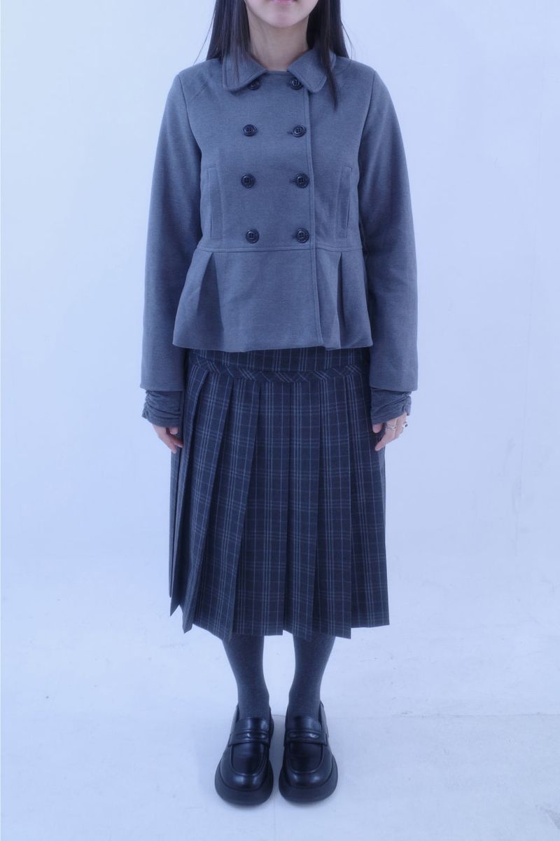 Upi Pintuck Double Short Coat