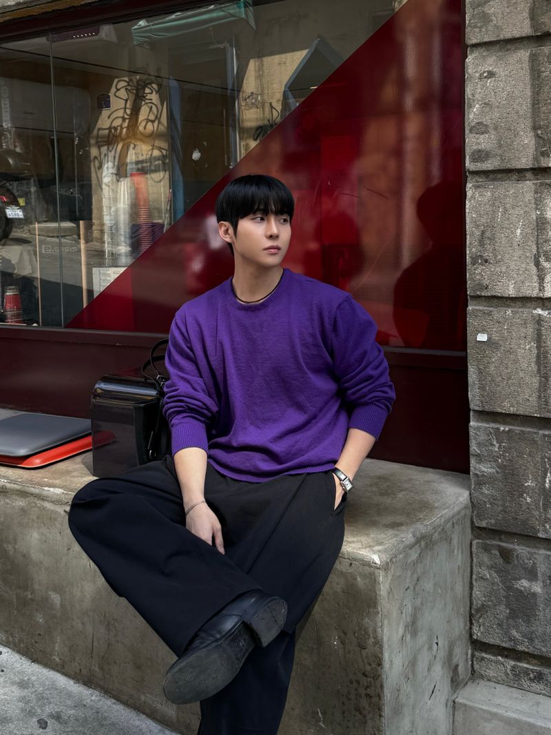 Fade cooling round knitwear