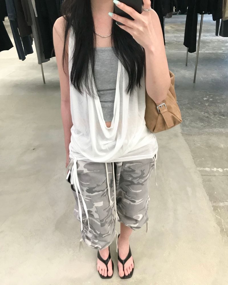 Camo capri pants