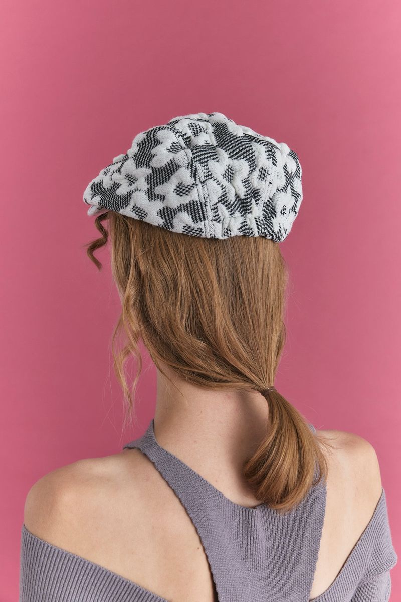 FLAT CAP IN IRIS BLACK