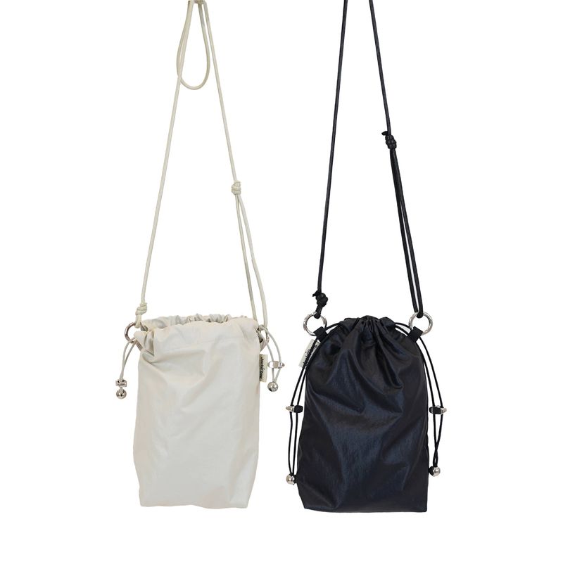 JACKOBAG（ジャックコバッグ）の「Glazed mini bag - BLACK / IVORY（Bags）」