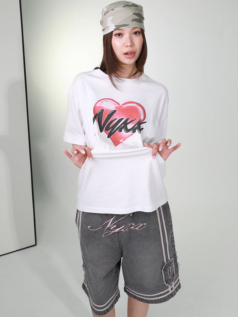 BASKETBALL DENIM HALF PANTS (GREY)