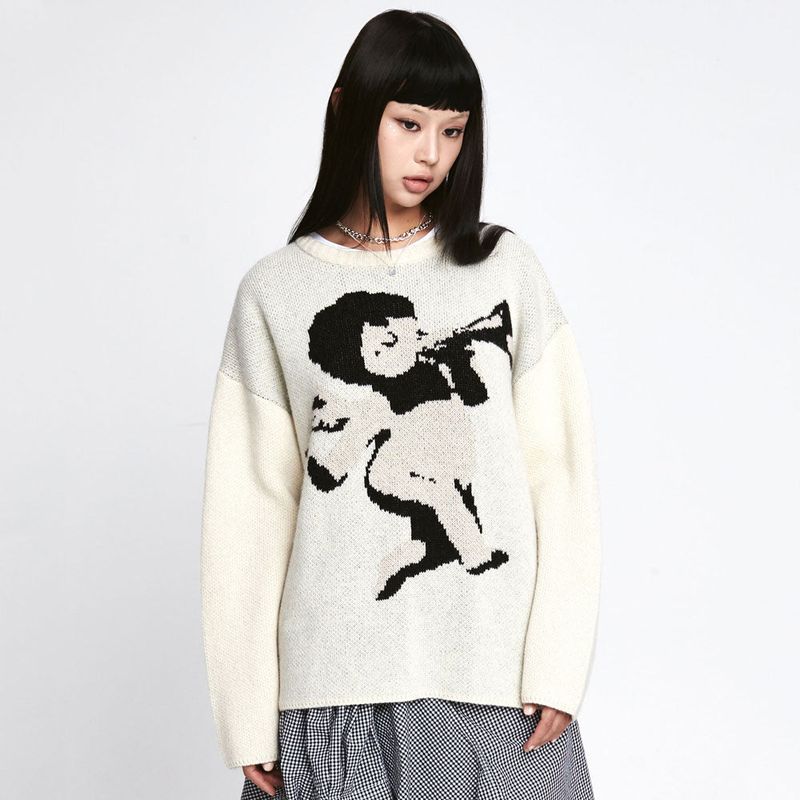 Wool Punk Angel Knit  [2 Color]