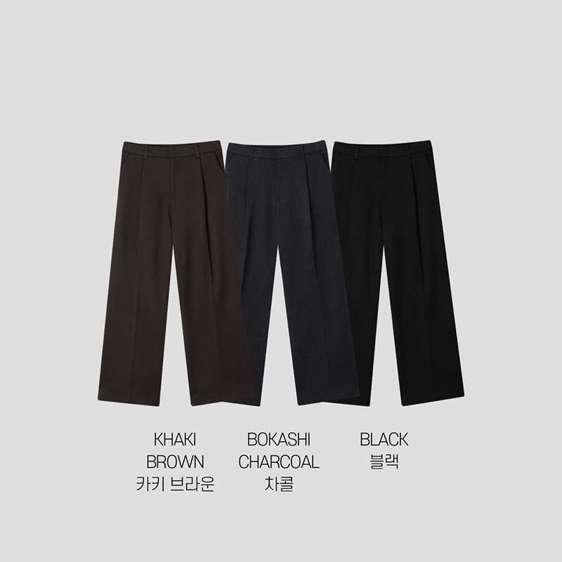 ASCLO ウールヘリンボーンフレアスラックス (3color)