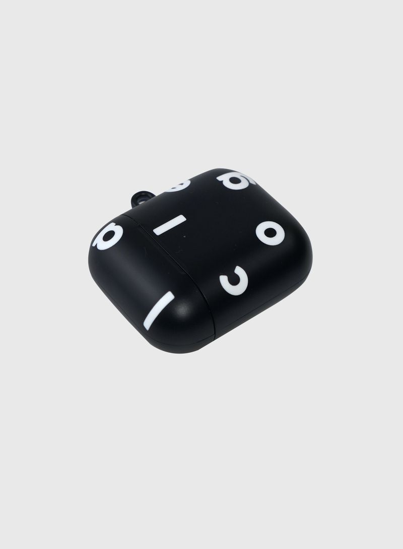 Logo Alphabet Airpods Case (Black)