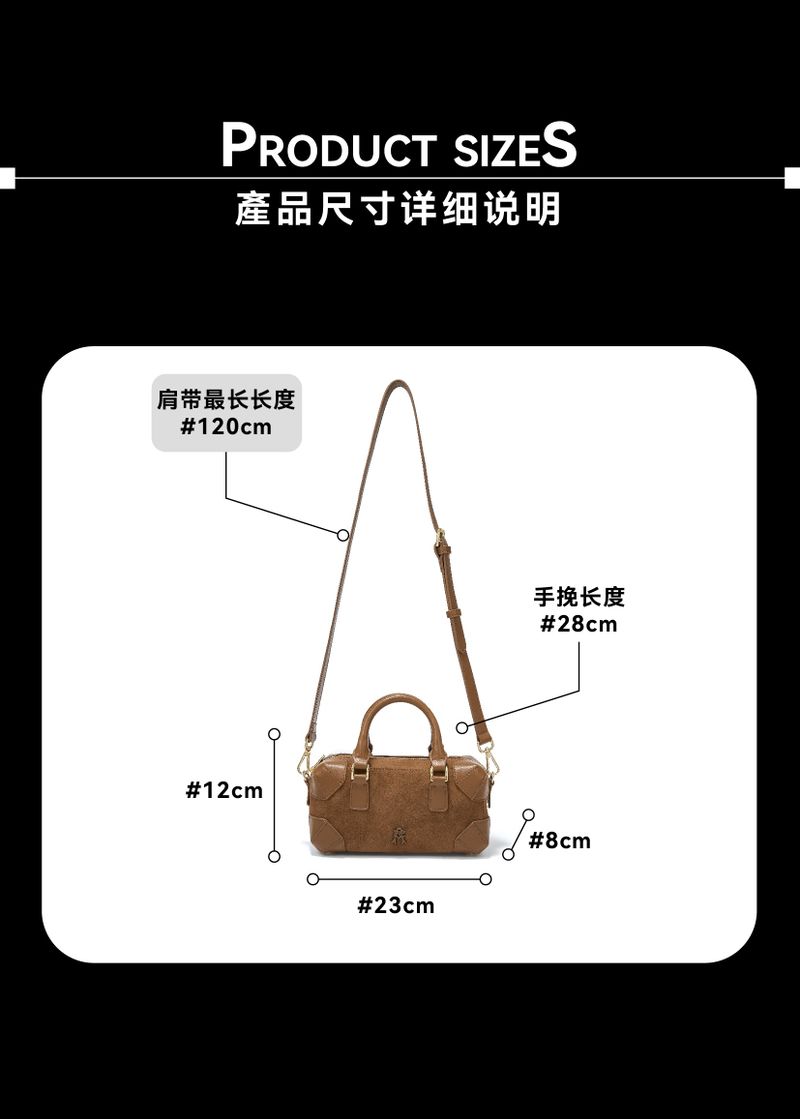 Mini “DOLAT-ABAD” Suede Bowling Bag