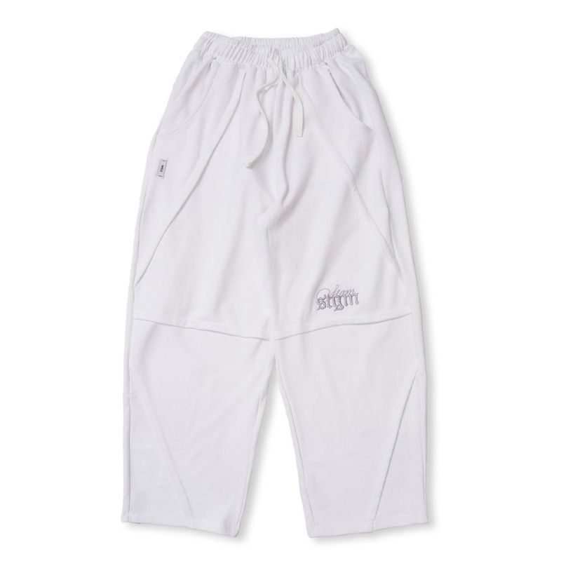 ML WIDE BALLON PANTS BLACK  / WHITE