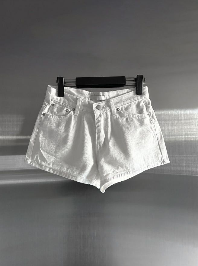 Teeth Adjust Cotton Shorts