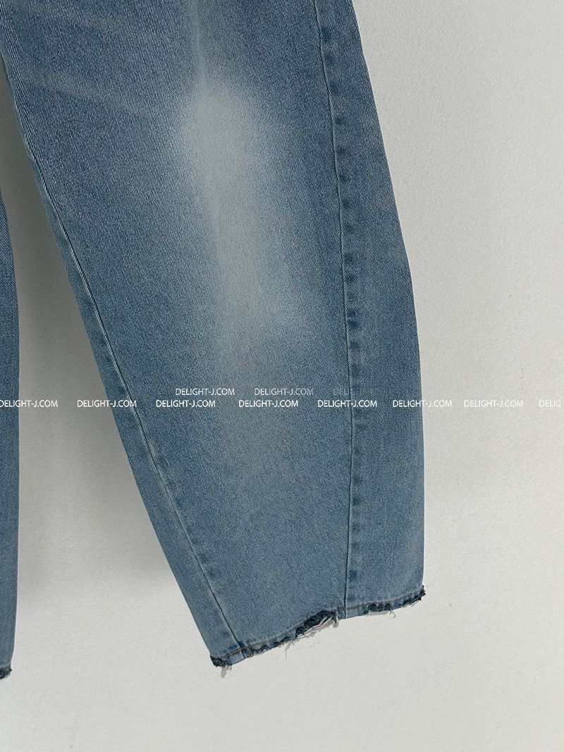 Balloon Light Blue Wide Pants