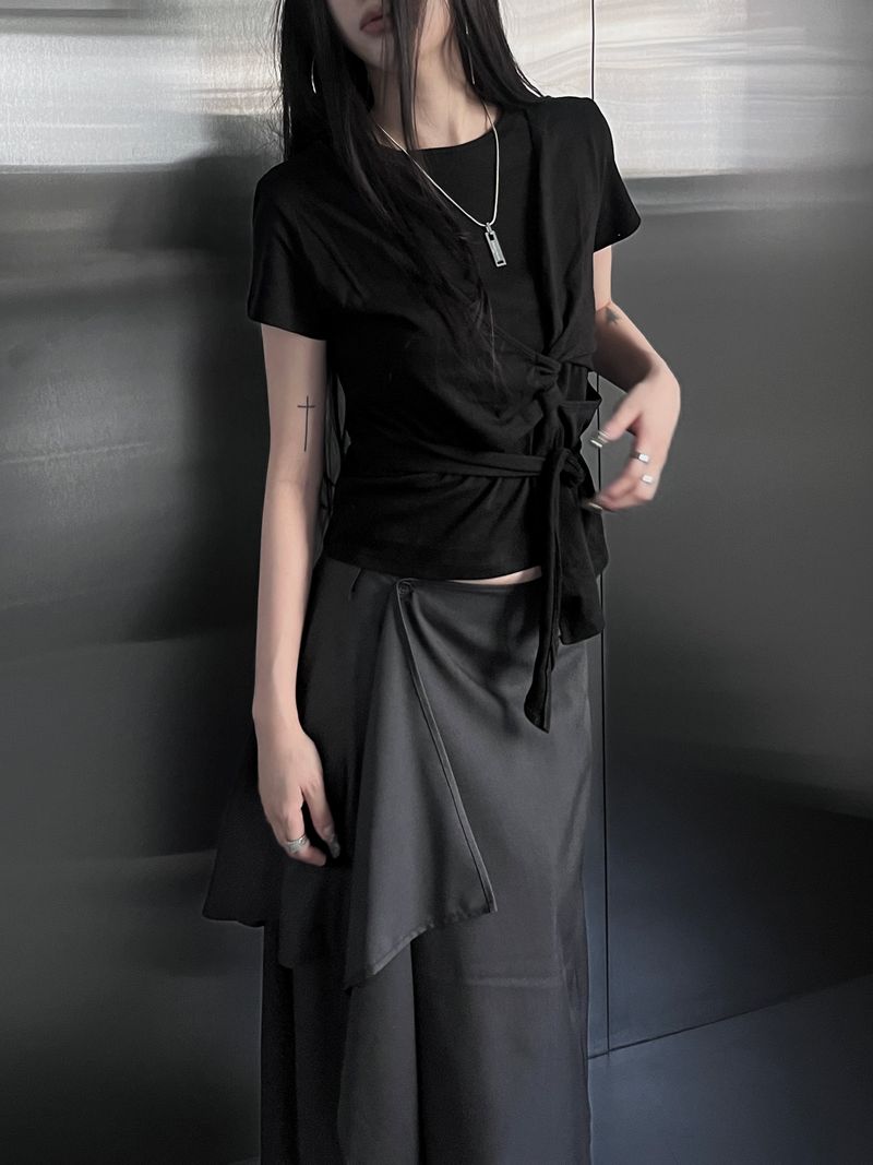 layered twist wrap strap T (2color)