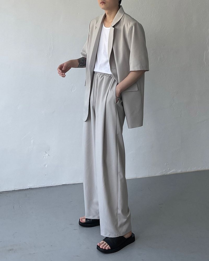 OW Two Button Short-Sleeved Jacket (Set - Up