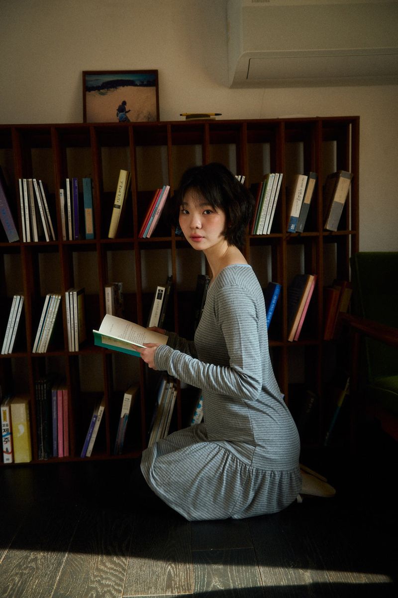 Scandi striped dress (3color)