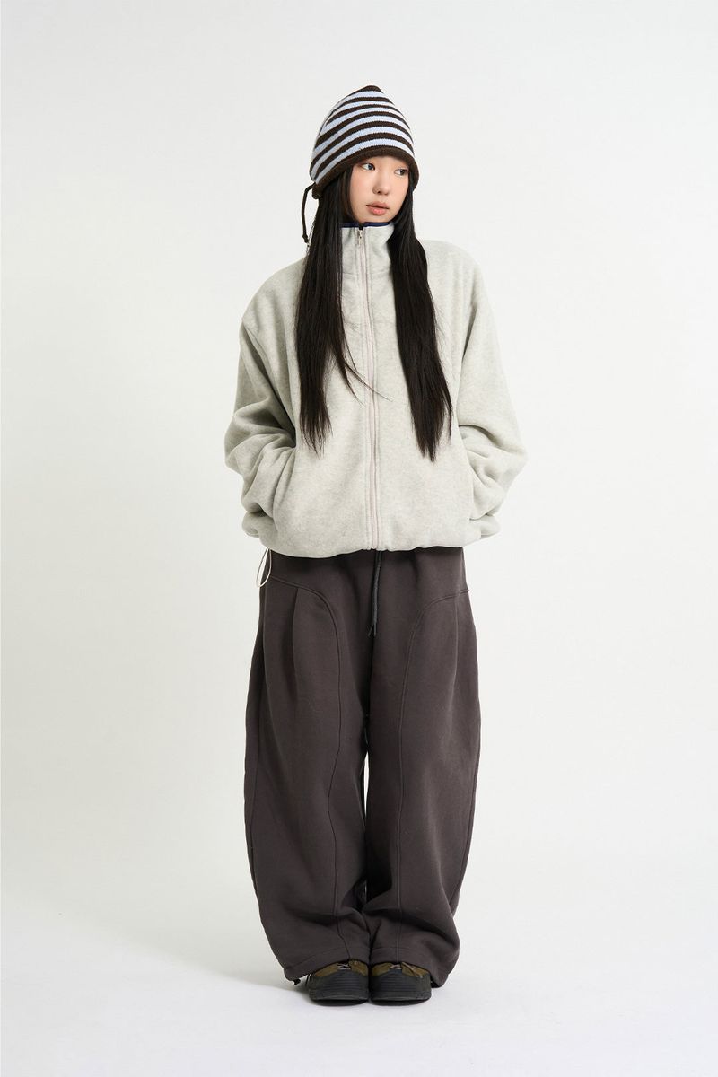 Naid fleece zip-up jumper