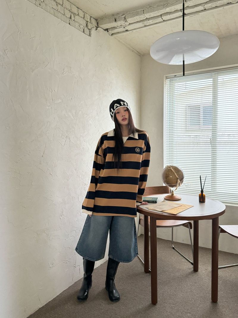 Stripe rugby T