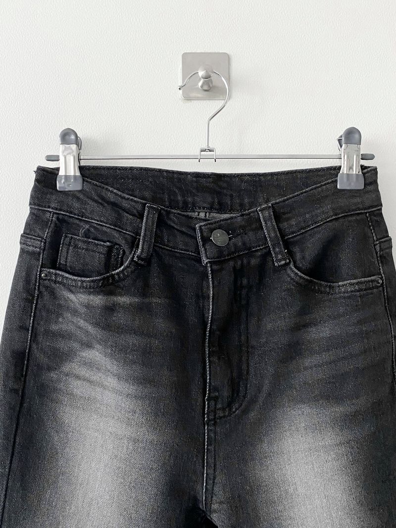 Memory boots-cut denim pants