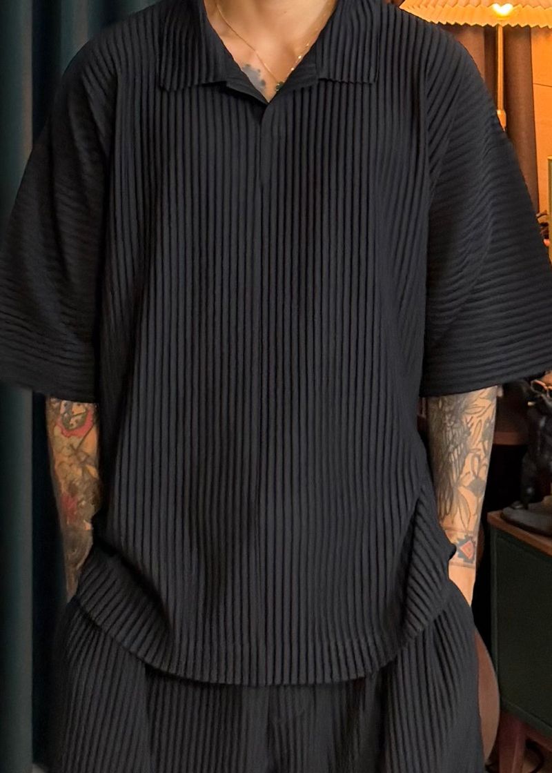 [ VIR Style Original ] INKKI Buttonless Pleated Wide Half Pants 