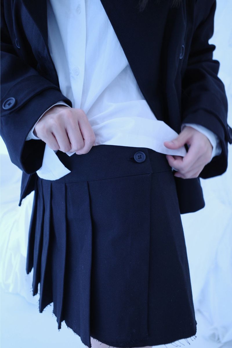 High neck double set up (3color) -Jacket