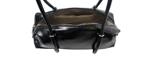 Karl Baguette Leather Shoulder Bag