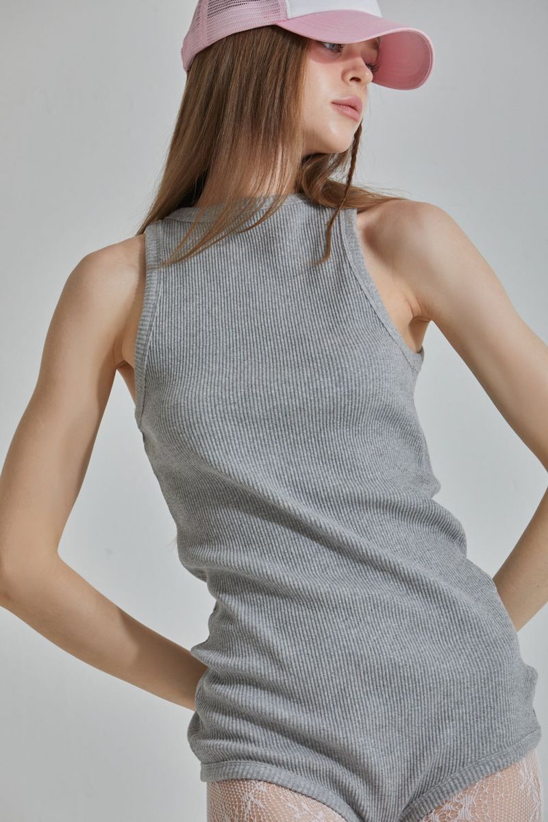 RIBBED BODYSUITE
