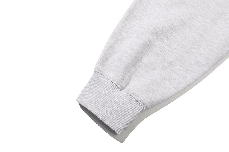 DOPAMINE FINGER HOODIE_LIGHT GREY