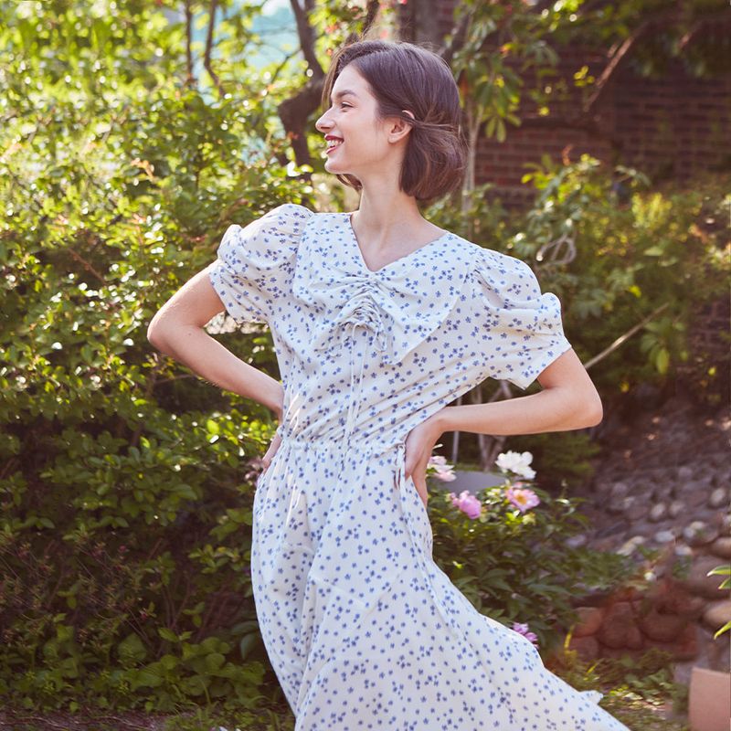 VITALSIGN(バイタルサイン)の「Shirring Ribbon Unbalanced Dress(Dresses)」