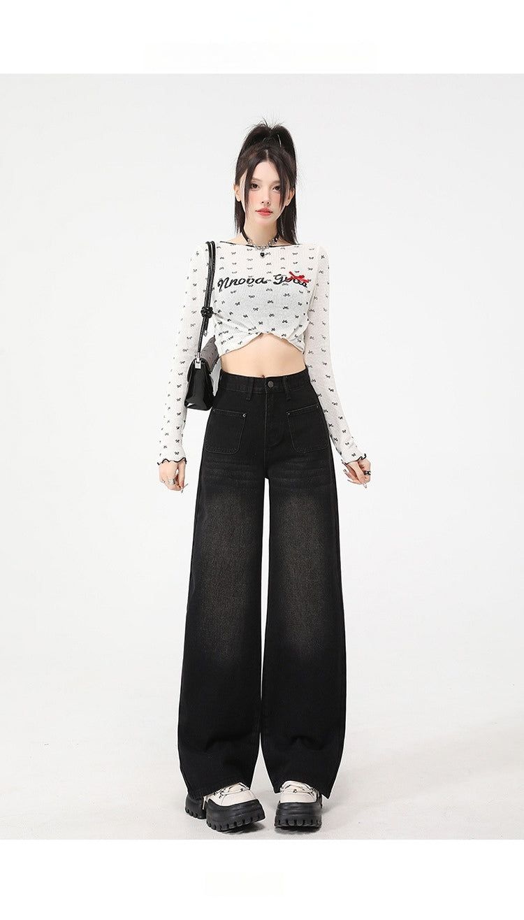 Charcoal Grey High-Rise Sculpting Cargo Jeans