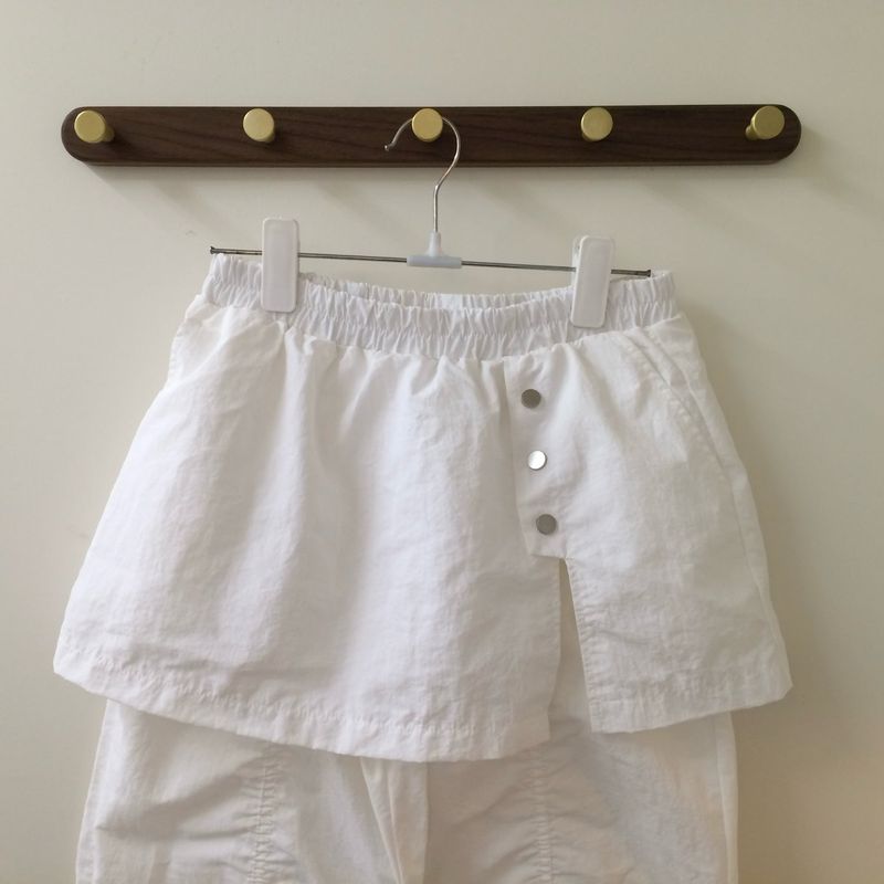 Shirred Skirt Pants
