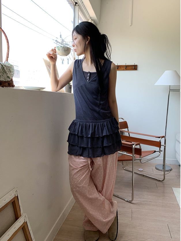 DOT CANCAN LAYERED DRESS (3C)