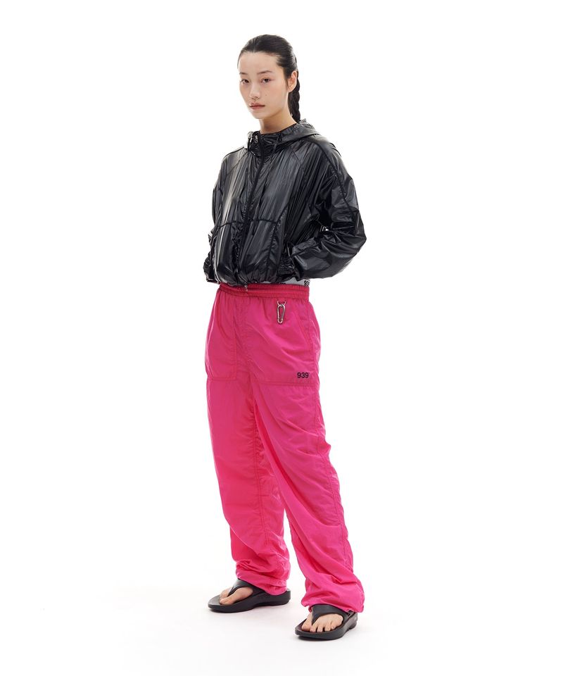 NYLON SHIRRING PANTS (CHERRY PINK)