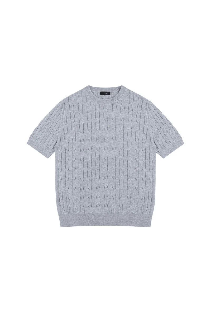 Cable Knit T-Shirt