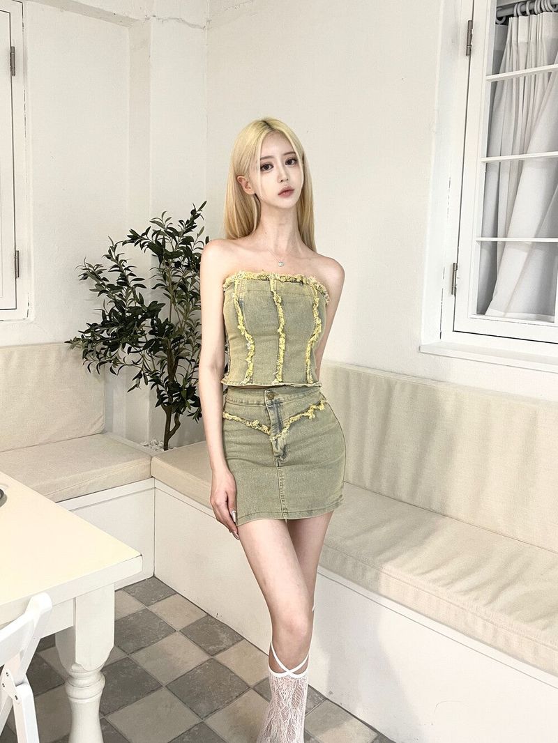 1269. Damage denim 2pc