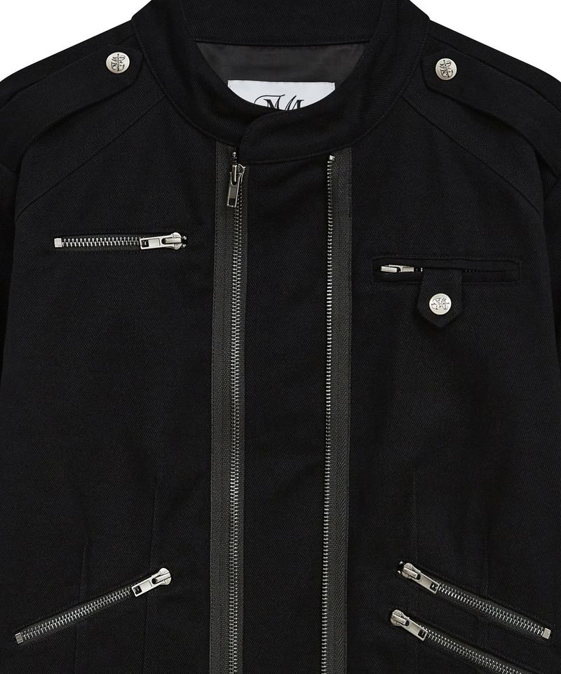 2 zip jacket (black)